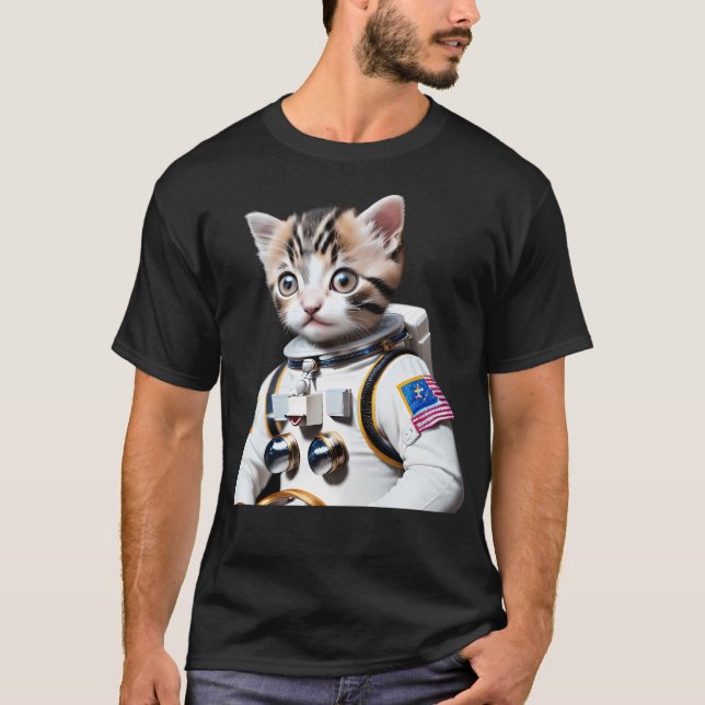 T-shirt Astronaut Kitten (Devant)