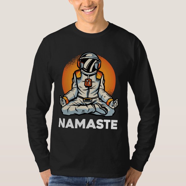 T-shirt Astronaut Namaste (Devant)
