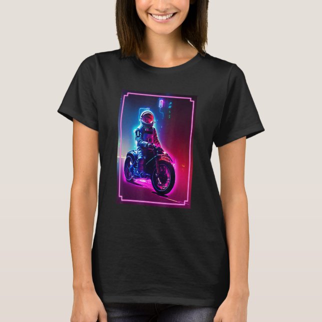 T-shirt Astronaut On A Motorcycle   Space and Science Fict (Devant)
