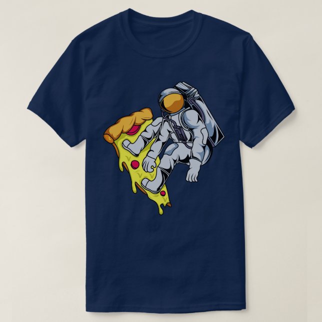 T-shirt Astronaut Pizza Surfer (Design devant)