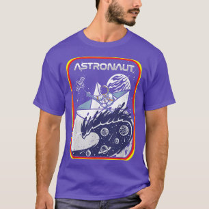 T-shirt Astronaut Planètes de pagayage de bateau Universe