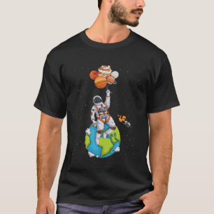 T-shirt Astronaut Planètes Espace Espace Homme Système Sol