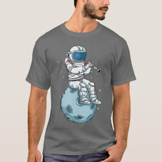 T-shirt Astronaut Playing Oboe Oboist Music Oboe family re