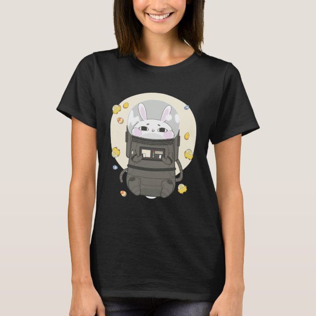 T-shirt Astronaut Rabbit  Space Easter Day Bunny (Devant)