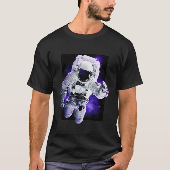 T-shirt Astronaut shirt, Space man, Alien, Outer space, vi (Devant)