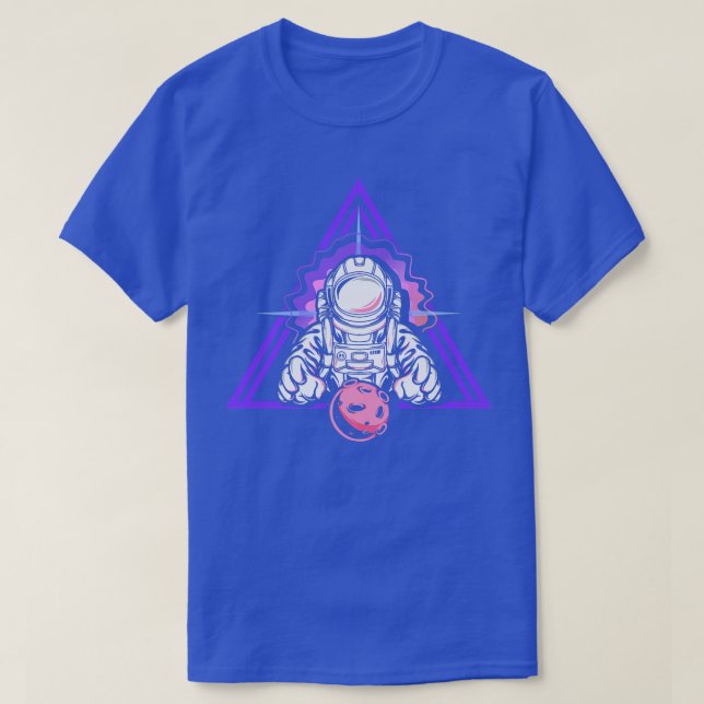 T-shirt Astronaut Space Ship Rocket Planètes Moon Galay Un (Design devant)