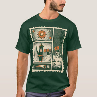 T-shirt Astronaut Stamp Classique japonaise par Tobe Fonse