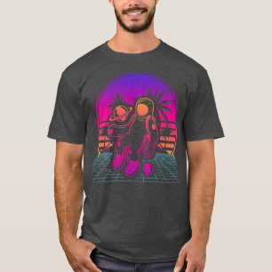 T-shirt Astronaut Vaporwave 80s Style Vintage