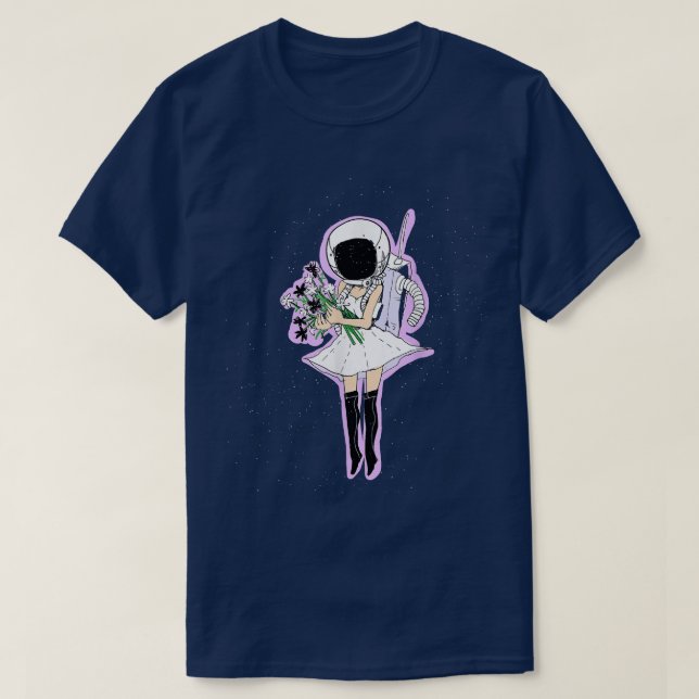 T-shirt Astronaut woman  (Design devant)
