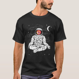 T-shirt Astronaut Yoga Decentraland MANA Coin To The Moon 