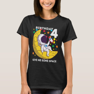 T-shirt Astronaute 4ème Anniversaire Amoureux de l'espace