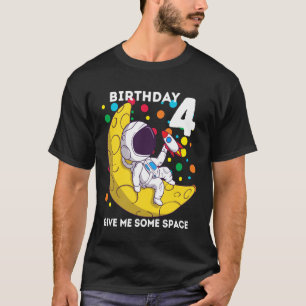 T-shirt Astronaute 4ème anniversaire Amoureux de l'espace
