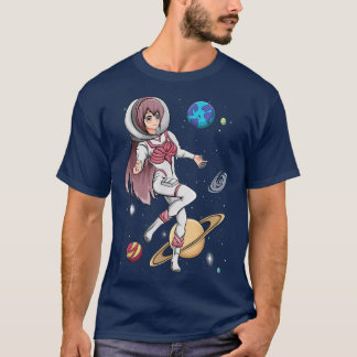 T-shirt Astronaute, Amine Girl In Space