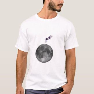 T-shirt Astronaute atteignant le graphique de la lune T-Sh