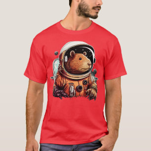 T-shirt astronaute capybara 2
