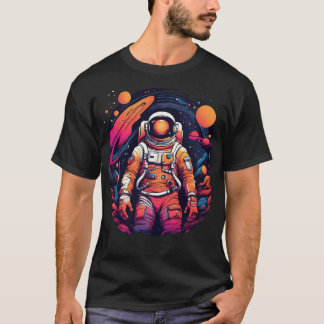 T-shirt Astronaute de l'Odyssée galactique qui traverse l'