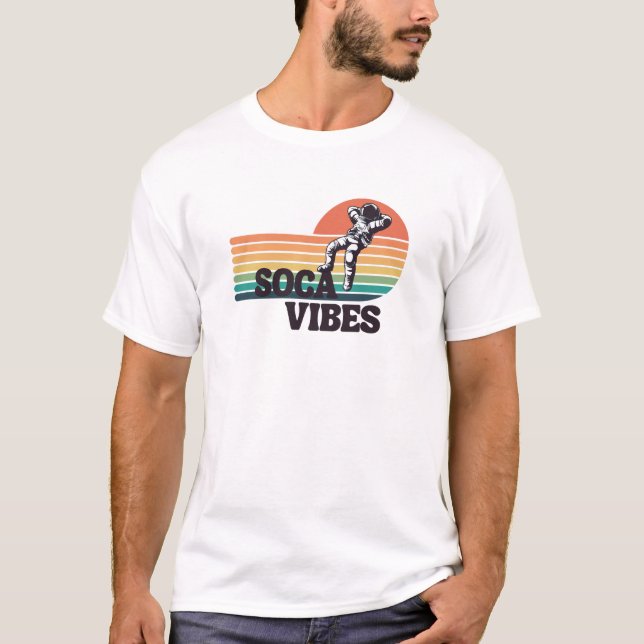 T-shirt Astronaute de Soca Vibes (Devant)