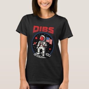 T-shirt Astronaute Dibs Lune Espace Galaxie 4 juillet Amer