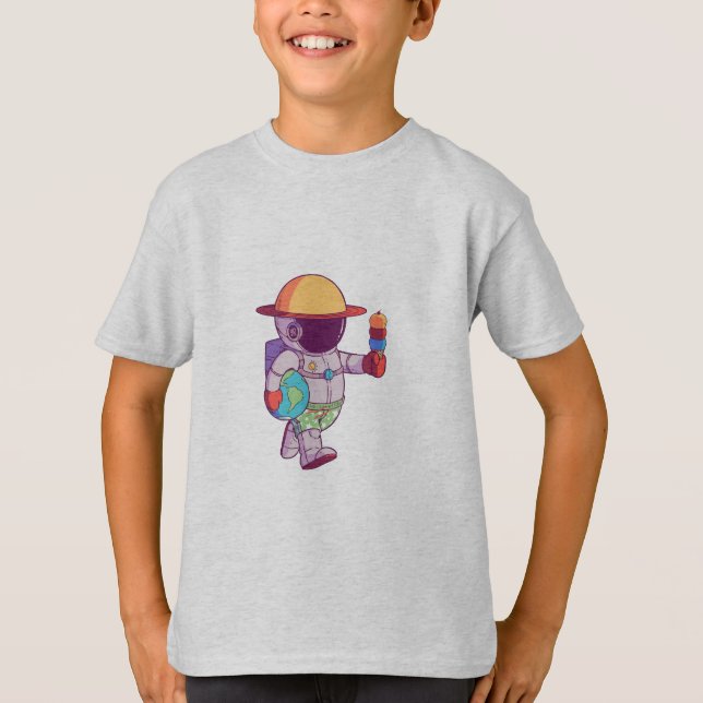 T-shirt Astronaute , Drôles de planètes (Devant)