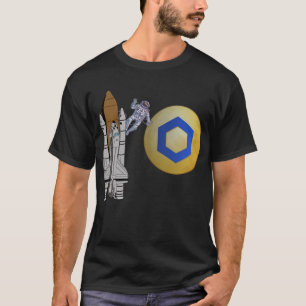 T-shirt Astronaute du lien de chiffrement de Chainlink