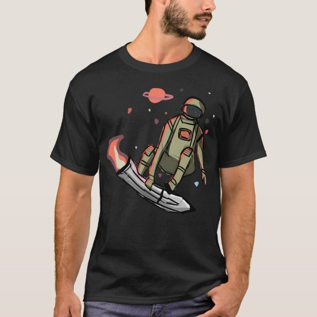 T-shirt Astronaute du patinage (Devant)