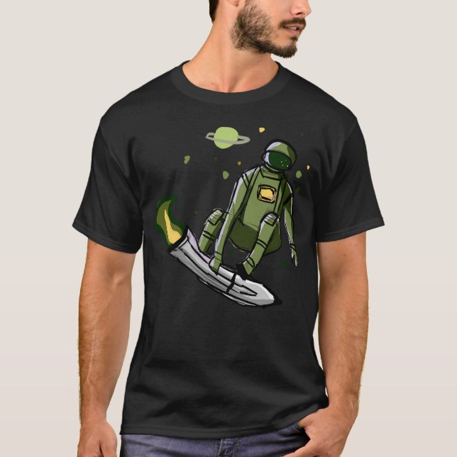 T-shirt Astronaute du patinage (Devant)