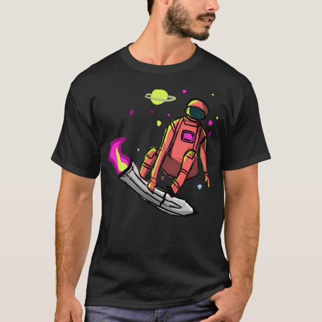 T-shirt Astronaute du patinage (Devant)