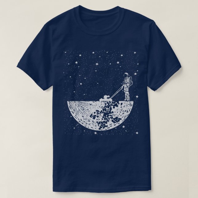 T-shirt Astronaute du remorquage de pelouse (Design devant)