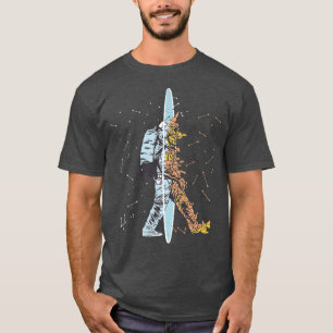T-shirt Astronaute Espace flottant Lune Mars Planètes Prem