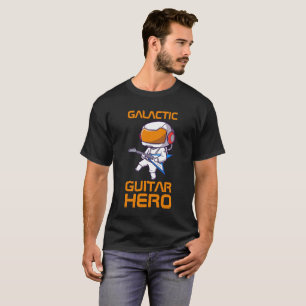 T-shirt astronaute jouant de la guitare