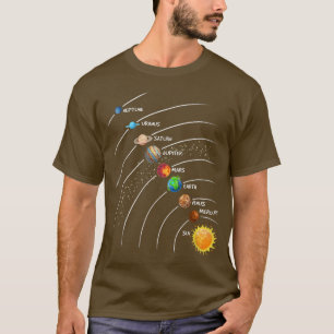 T-shirt Astronaute Solar Planet System Space Astronomy Exp