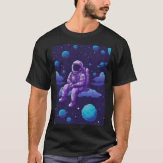 T-shirt Astronaute Sur Le Nuage