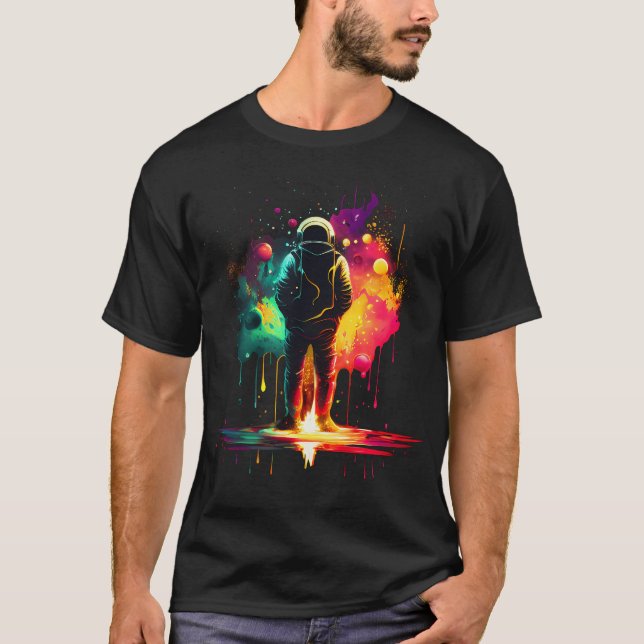 T-shirt Astronaute - Visualiser l'espace (Devant)