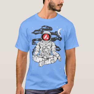 T-shirt Astronaute Yoga Avalanche AVAX Coin To The Moon Cr