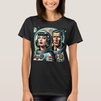 T-shirt Astronautes de l'espace rétro