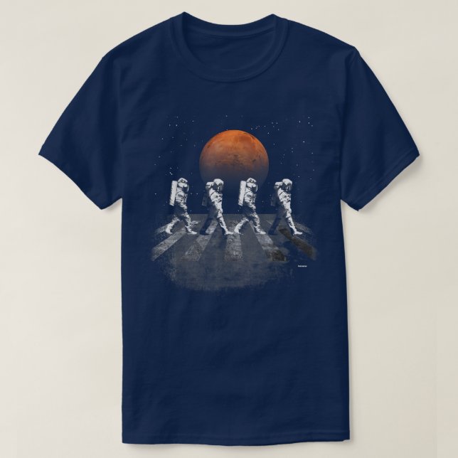 T-shirt Astronauts in Walking in Space Occupy Mars  (Design devant)