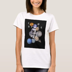 T-shirt astronef mission solar system planar