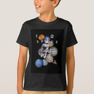 T-shirt astronef mission solar system planar