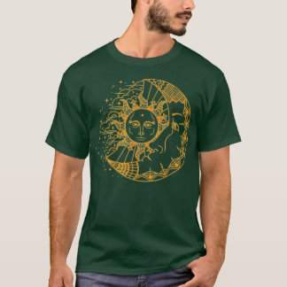 T-shirt Astronome astronome de la lune de soleil drôle Hom