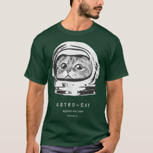T-shirt Astronome de chat spatial Chat Astro de ravitaille