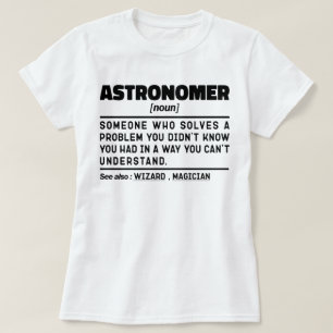T-shirt Astronome Noun Définition Scientifique Drôle Sayon