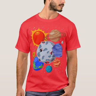 T-shirt Astronomie des planètes astronautes de l'univers d