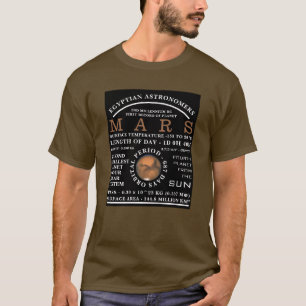 T-shirt Astronomie détaillée de la planète Mars