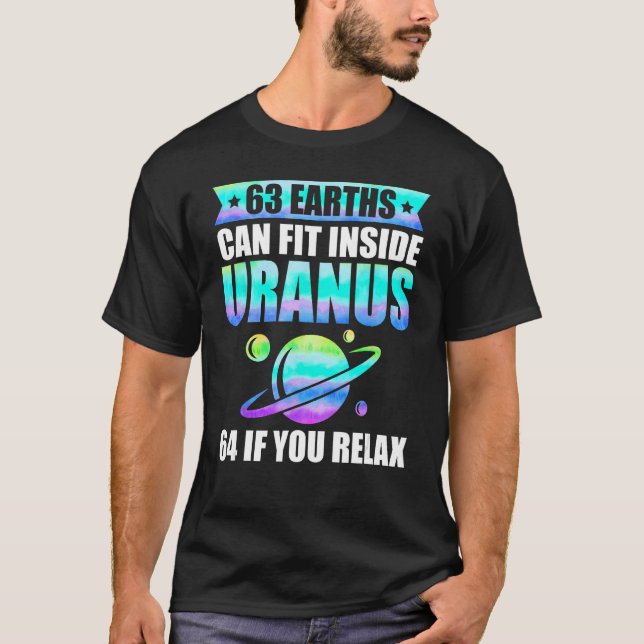 T-shirt Astronomie drôle Uranus Astronome Astrophysique (Devant)
