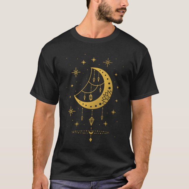 T-shirt Astronomie du croissant spirituel de Dreamcatcher  (Devant)