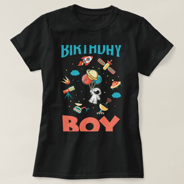T-shirt Astronomie Lover Anniversaire de enfant système so (Design devant)