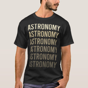 T-shirt Astronomie Texte Marron