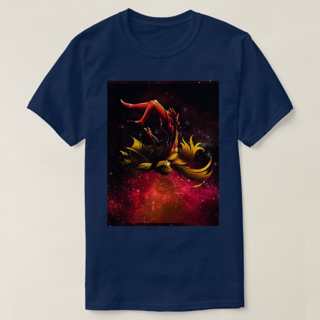 T-shirt Asuka Langley Soryu Red Space (Design devant)