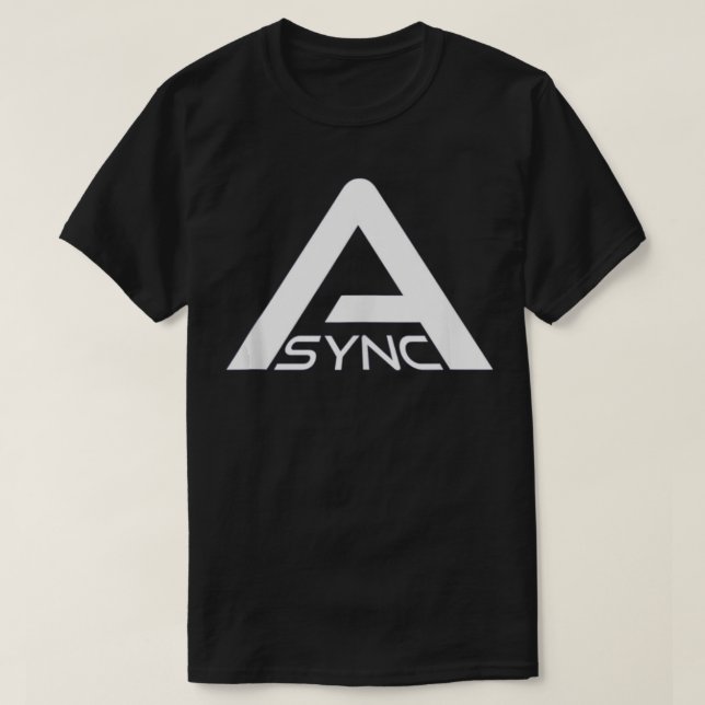 T-shirt ASYNC Backrooms Pixels Recherche (Design devant)