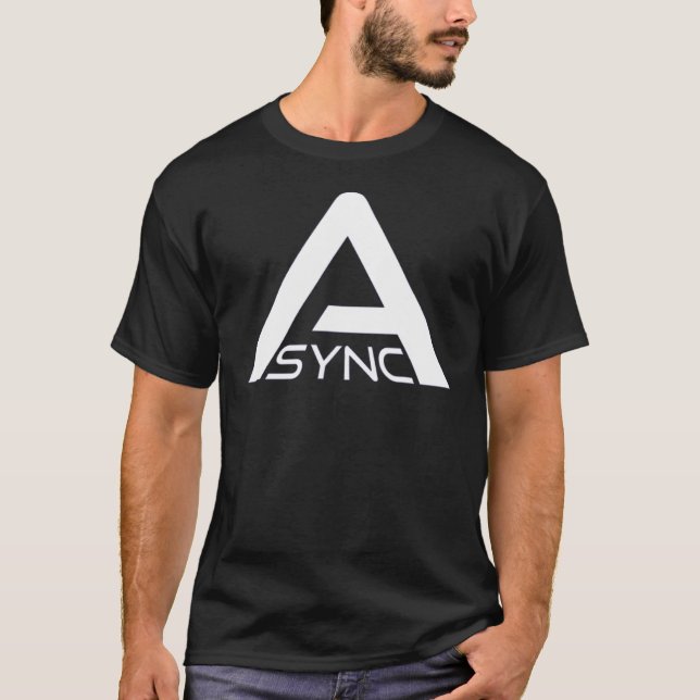 T-shirt ASYNC - Backrooms Pixels Research (Devant)